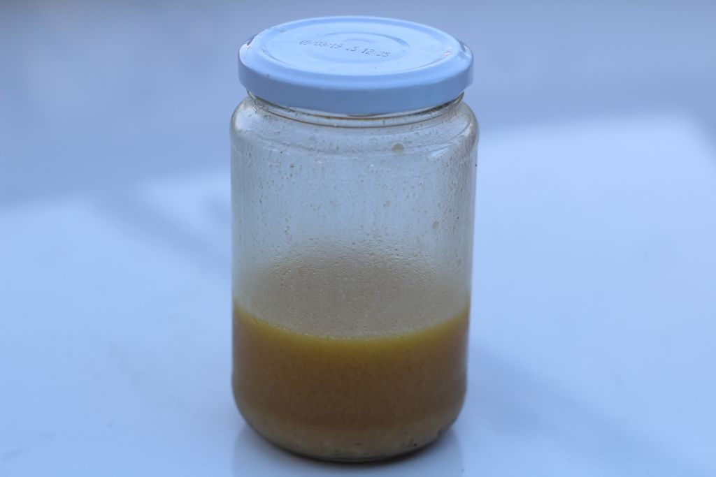 Home-made French salad dressing
